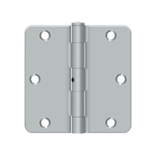 Deltana S35R4N 3-1/2 x 3-1/2 x 1/4 Radius Hinge, Residential Thickness