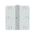 Deltana S35R4N 3-1/2 x 3-1/2 x 1/4 Radius Hinge, Residential Thickness