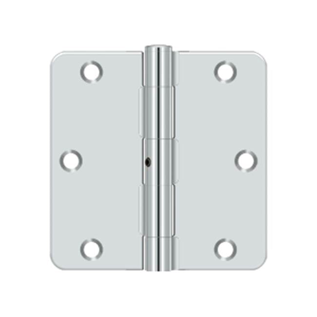 Deltana S35R4N 3-1/2 x 3-1/2 x 1/4 Radius Hinge, Residential Thickness