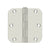 Deltana S35R5 3-1/2 x 3-1/2 x 5/8 Radius Hinge, Residential Thickness
