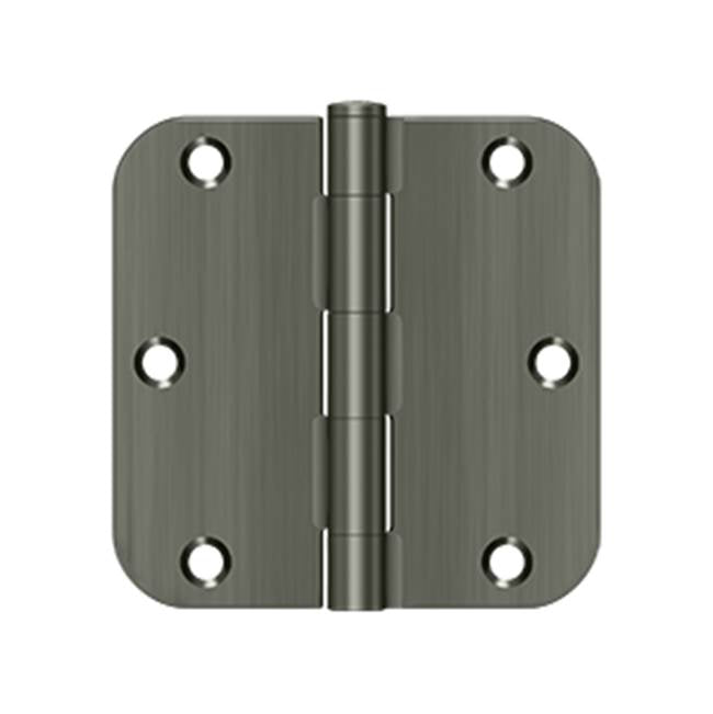 Deltana S35R5 3-1/2 x 3-1/2 x 5/8 Radius Hinge, Residential Thickness