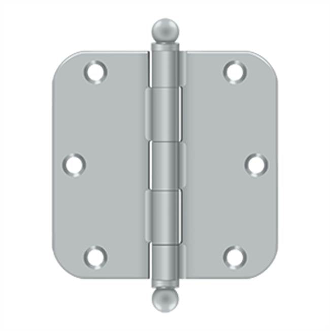 Deltana S35R5BT 3-1/2 x 3-1/2 x 5/8 Radius Hinge, With  Ball Tips