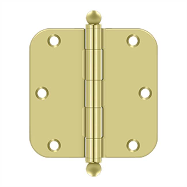 Deltana S35R5BT 3-1/2 x 3-1/2 x 5/8 Radius Hinge, With  Ball Tips