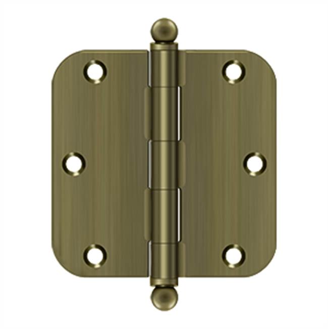 Deltana S35R5BT 3-1/2 x 3-1/2 x 5/8 Radius Hinge, With  Ball Tips