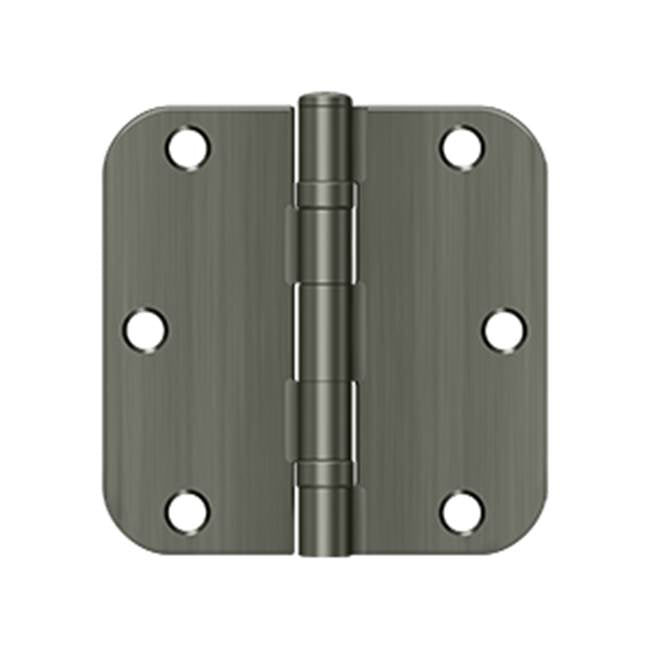 Deltana S35R5BB 3-1/2 x 3-1/2 x 5/8 Radius Hinge, Ball Bearing