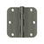 Deltana S35R5BB 3-1/2 x 3-1/2 x 5/8 Radius Hinge, Ball Bearing