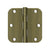 Deltana S35R5BB 3-1/2 x 3-1/2 x 5/8 Radius Hinge, Ball Bearing