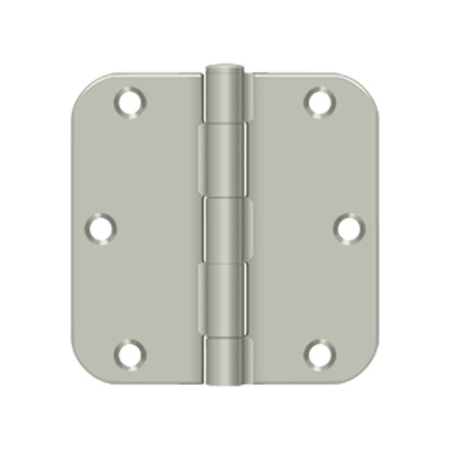 Deltana S35R5BK 3-1/2 x 3-1/2 x 5/8 Radius Hinge, Residential Thickness