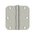 Deltana S35R5BK 3-1/2 x 3-1/2 x 5/8 Radius Hinge, Residential Thickness