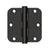 Deltana S35R5HD 3-1/2 x 3-1/2 x 5/8 Radius Hinge, HD - Parent