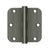 Deltana S35R5HD 3-1/2 x 3-1/2 x 5/8 Radius Hinge, HD