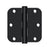Deltana S35R5HD 3-1/2 x 3-1/2 x 5/8 Radius Hinge, HD