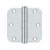 Deltana S35R5HD 3-1/2 x 3-1/2 x 5/8 Radius Hinge, HD