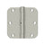 Deltana S35R5N 3-1/2 x 3-1/2 x 5/8 Radius Hinge, Residential Thickness
