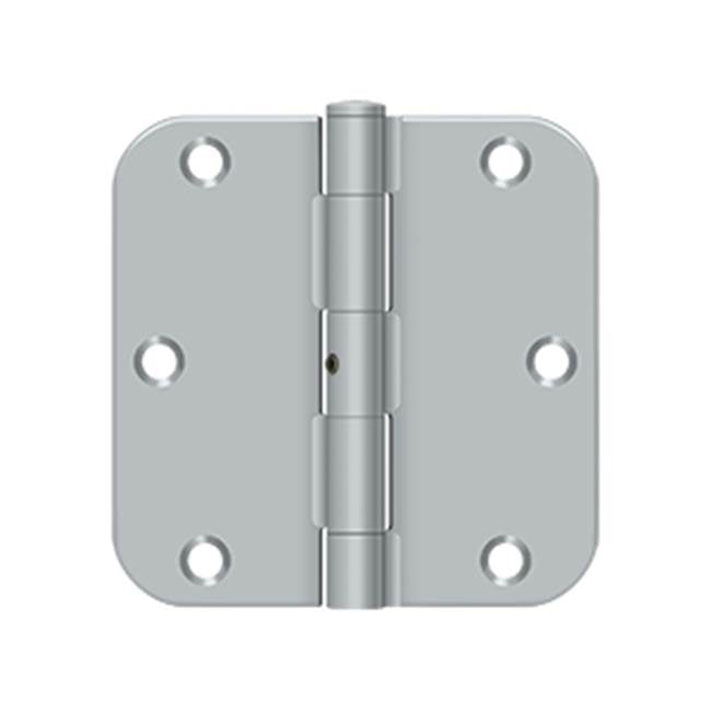 Deltana S35R5N 3-1/2 x 3-1/2 x 5/8 Radius Hinge, Residential Thickness