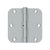 Deltana S35R5N 3-1/2 x 3-1/2 x 5/8 Radius Hinge, Residential Thickness