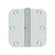 Deltana S35R5N 3-1/2 x 3-1/2 x 5/8 Radius Hinge, Residential Thickness