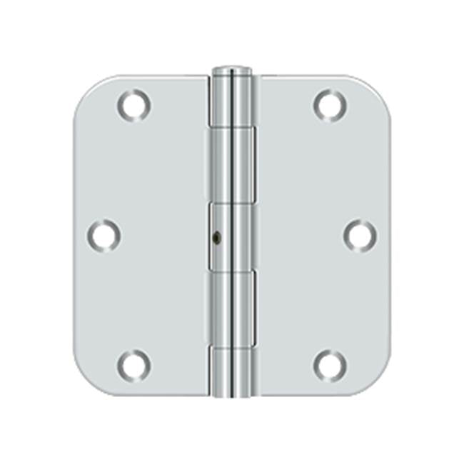 Deltana S35R5N 3-1/2 x 3-1/2 x 5/8 Radius Hinge, Residential Thickness