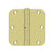 Deltana S35R5N 3-1/2 x 3-1/2 x 5/8 Radius Hinge, Residential Thickness