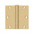 Deltana S35UR 3-1/2 x 3-1/2 Square Hinge