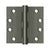 Deltana S44HD 4 x 4 Square Hinge, HD
