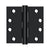 Deltana S44HD 4 x 4 Square Hinge, HD