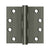 Deltana S44HDBB 4 x 4 Square Hinge, HD, Ball Bearings