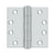 Deltana S44HDBB 4 x 4 Square Hinge, HD, Ball Bearings