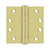 Deltana S44HDBB 4 x 4 Square Hinge, HD, Ball Bearings