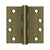 Deltana S44HDBB 4 x 4 Square Hinge, HD, Ball Bearings