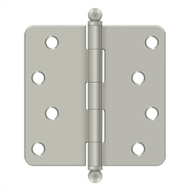 Deltana S44R4BT 4 x 4 x 1/4 Radius Hinge, With  Ball Tips