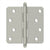 Deltana S44R4BT 4 x 4 x 1/4 Radius Hinge, With  Ball Tips
