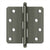 Deltana S44R4BT 4 x 4 x 1/4 Radius Hinge, With  Ball Tips