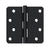 Deltana S44R4N 4 x 4 x 1/4 Radius Hinge, Residential
