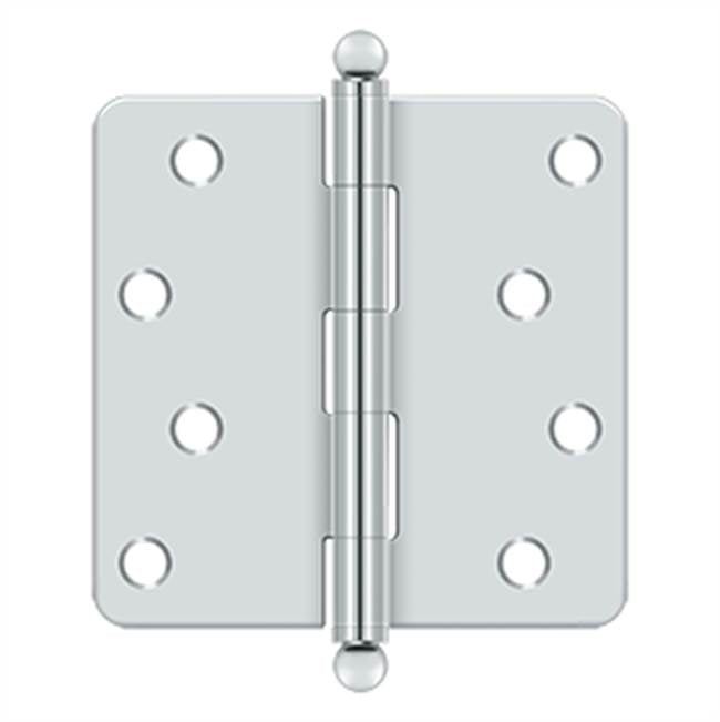 Deltana S44R4BT 4 x 4 x 1/4 Radius Hinge, With  Ball Tips