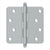 Deltana S44R4BT 4 x 4 x 1/4 Radius Hinge, With  Ball Tips