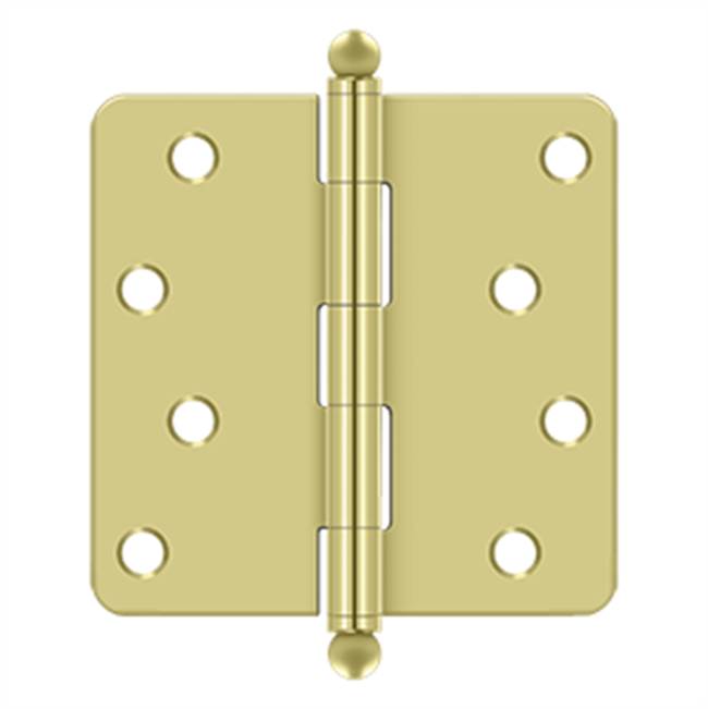 Deltana S44R4BT 4 x 4 x 1/4 Radius Hinge, With  Ball Tips
