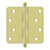 Deltana S44R4BT 4 x 4 x 1/4 Radius Hinge, With  Ball Tips