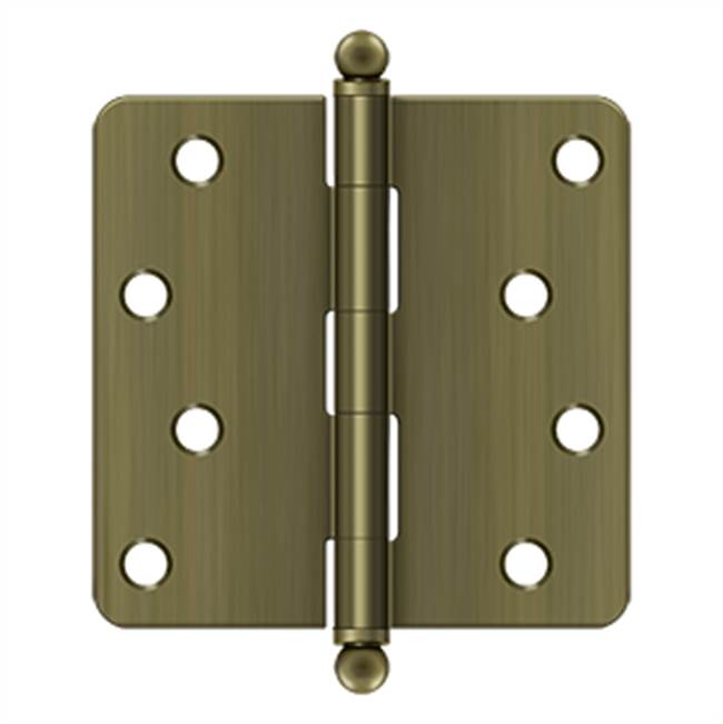 Deltana S44R4BT 4 x 4 x 1/4 Radius Hinge, With  Ball Tips