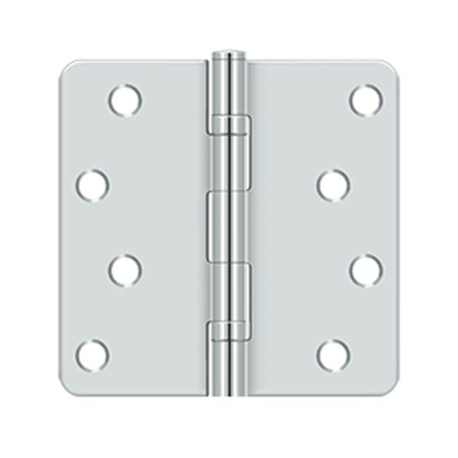 Deltana S44R4BB 4 x 4 x 1/4 Radius Hinge, Ball Bearings, Residential