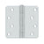 Deltana S44R4BB 4 x 4 x 1/4 Radius Hinge, Ball Bearings, Residential