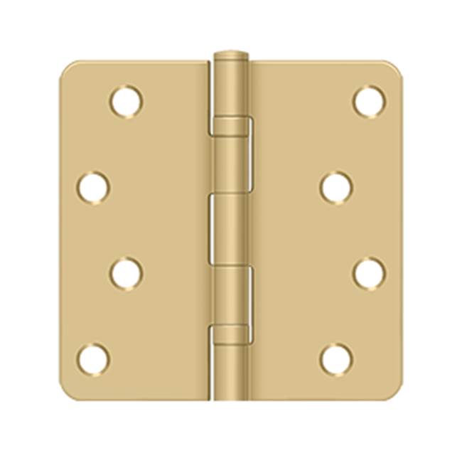 Deltana S44R4BB 4 x 4 x 1/4 Radius Hinge, Ball Bearings, Residential