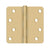 Deltana S44R4BB 4 x 4 x 1/4 Radius Hinge, Ball Bearings, Residential