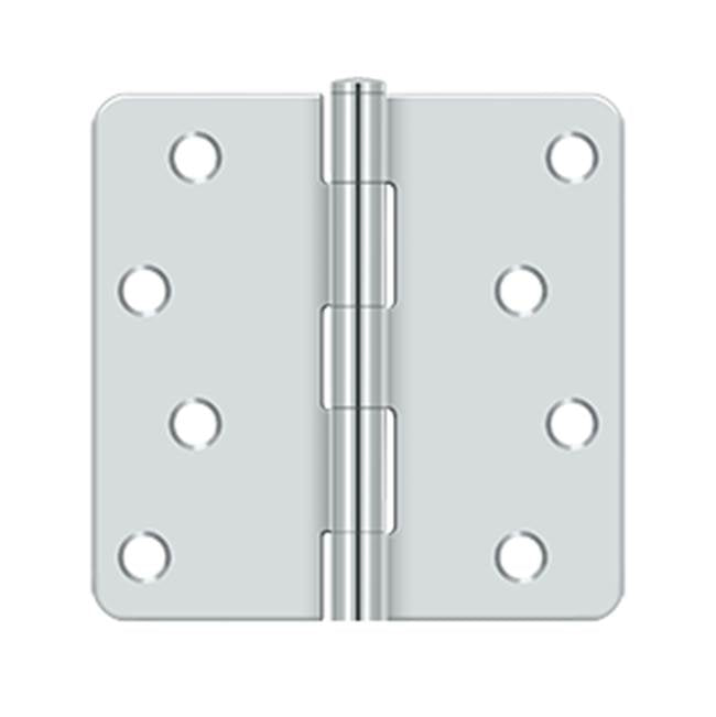 Deltana S44R4BK 4 x 4 x 1/4 Radius Hinge, Residential