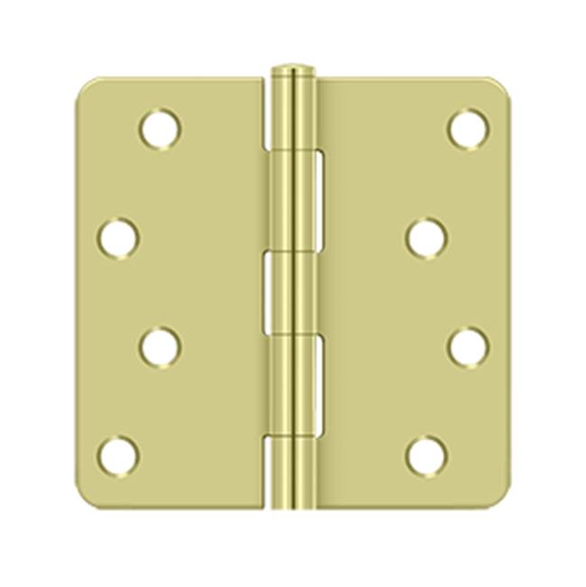 Deltana S44R4BK 4 x 4 x 1/4 Radius Hinge, Residential