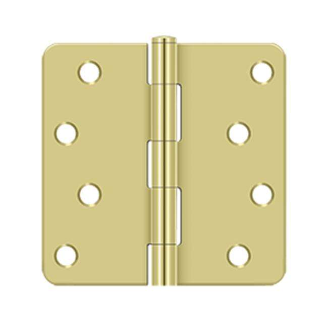 Deltana S44R4BK 4 x 4 x 1/4 Radius Hinge, Residential
