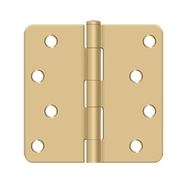 Deltana S44R4BK 4 x 4 x 1/4 Radius Hinge, Residential