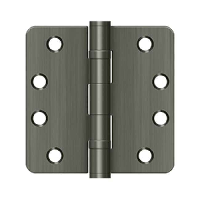 Deltana S44R4HDB 4 x 4 x 1/4 Radius Hinge, HD, Ball Bearings