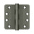 Deltana S44R4HDB 4 x 4 x 1/4 Radius Hinge, HD, Ball Bearings