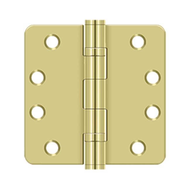 Deltana S44R4HDB 4 x 4 x 1/4 Radius Hinge, HD, Ball Bearings